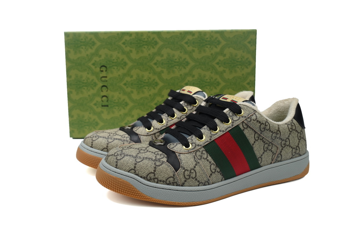 Gucci Screener Sneaker Beige GG Supreme 674530 96GE0 9766