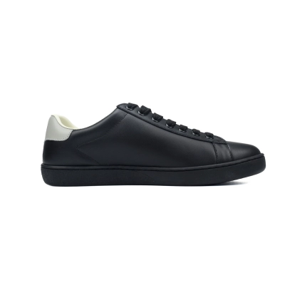 Gucci Ace Perforated Interlocking G Black White Sneaker 620548 03EG O9085 02
