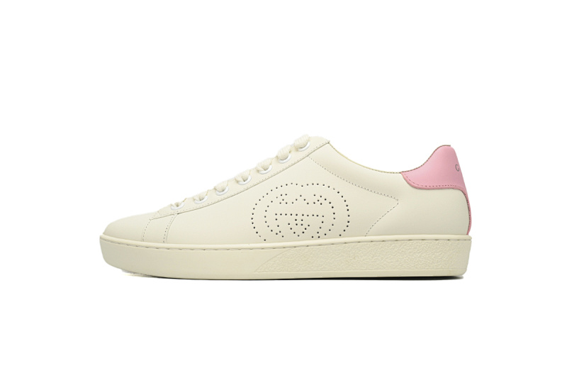 Gucci Ace Perforated Interlocking G Sneaker 602129 04GG O9085