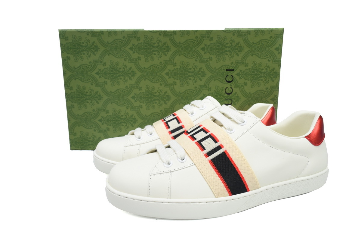Gucci Ace Gucci Stripe White Red 620548 03EG O9085