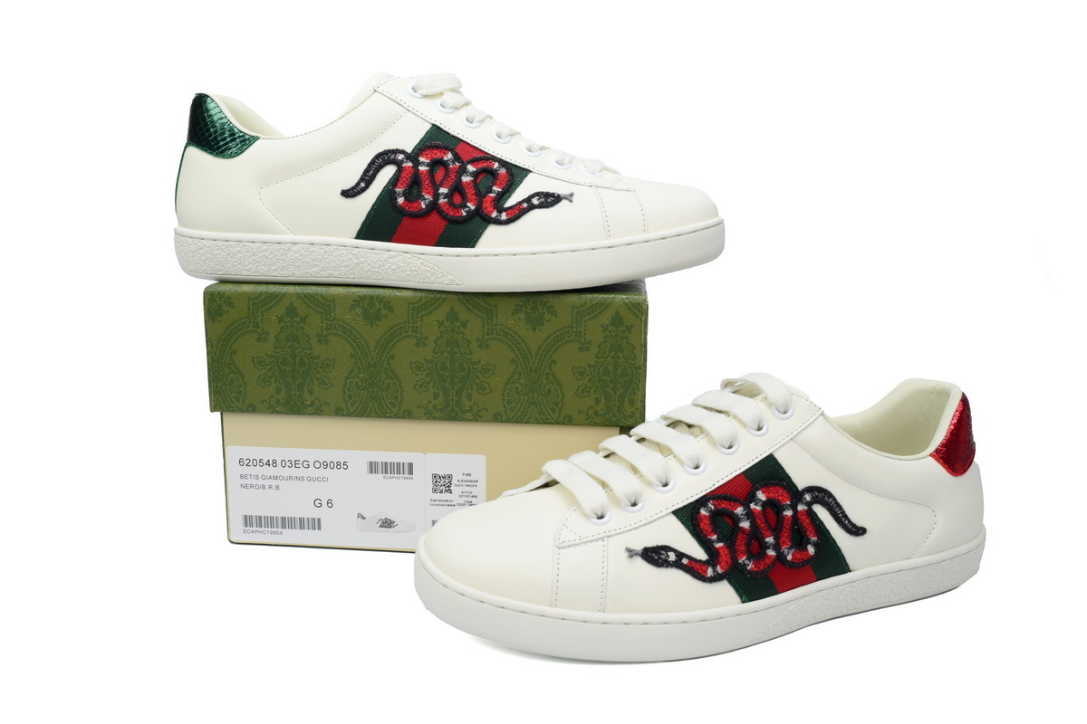 Gucci Ace Kingsnake White 620548 03EG O9085