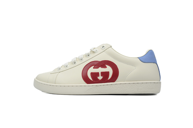Gucci Ace Interlocking G White Red Blue 602129 04GG O9085