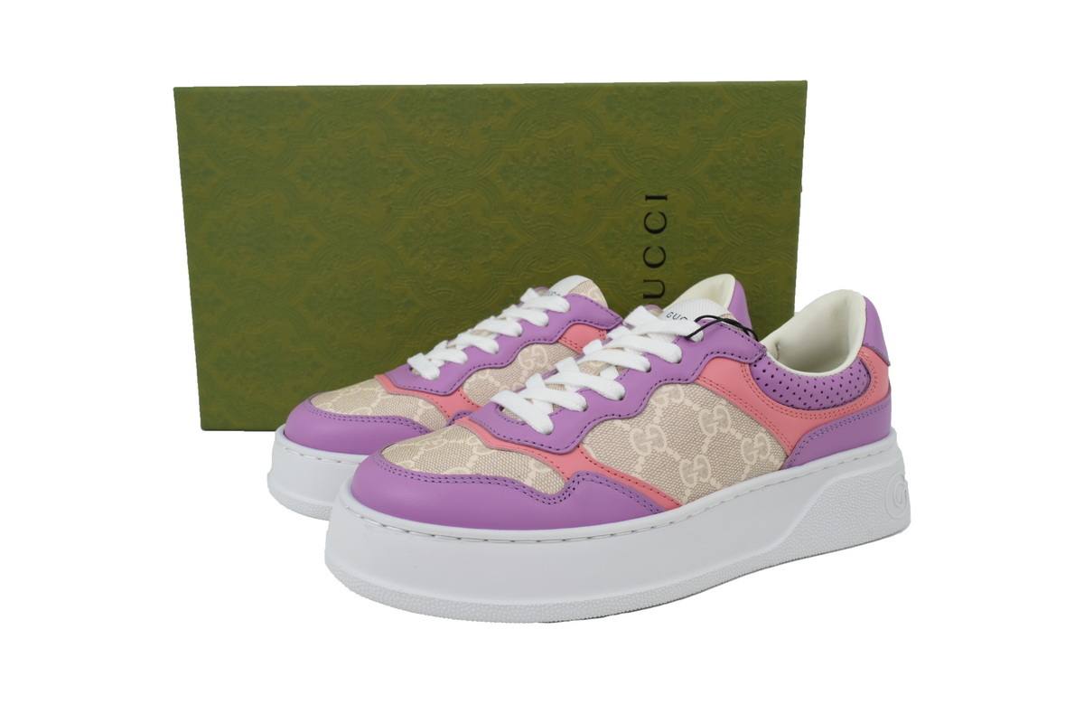 Gucci Chunky GG Supreme Purple Pink White Sneaker 670408 1XL10 9014