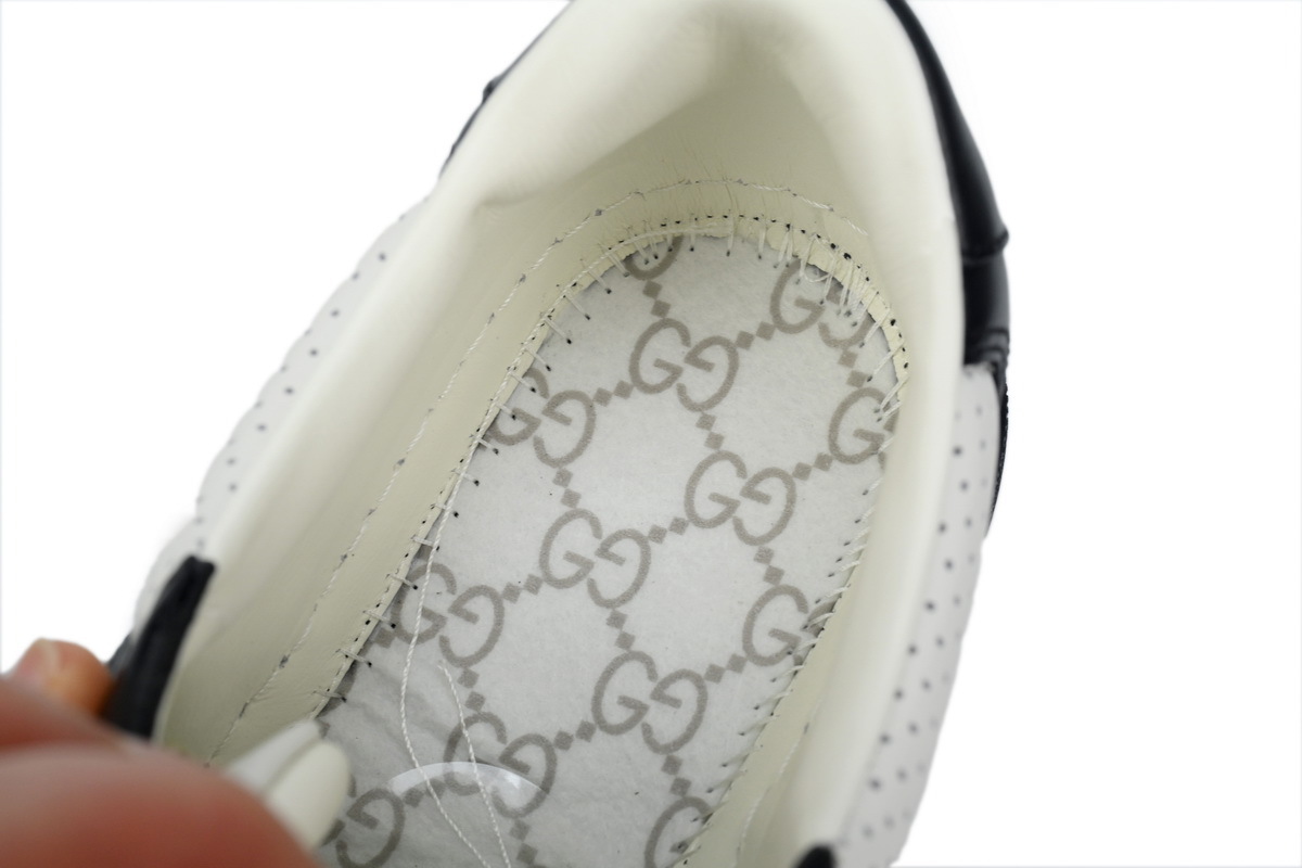 Gucci Chunky GG Embossed Black White Sneaker 669582 1XL10 1000