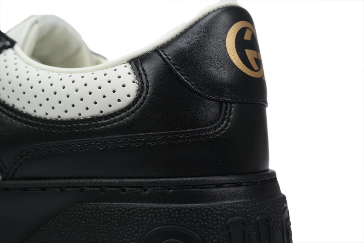 Gucci Chunky GG Embossed Black White Sneaker 669582 1XL10 1000