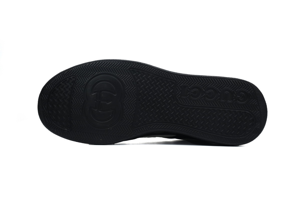 Gucci Chunky GG Embossed Black White Sneaker 669582 1XL10 1000