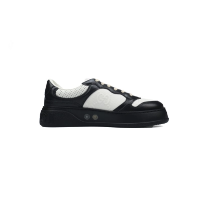 Gucci Chunky GG Embossed Black White Sneaker 669582 1XL10 1000 02
