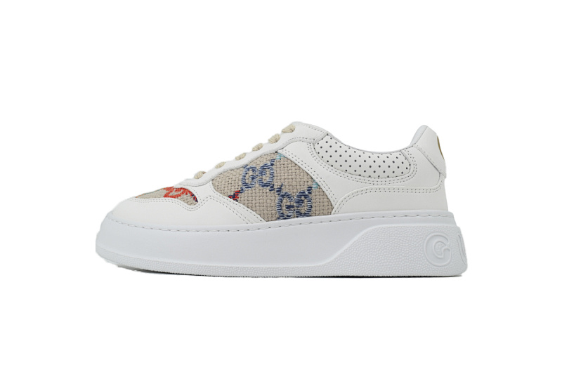 Gucci Chunky GG Multicolor Canvas White Sneaker 675840 UPC20 2866