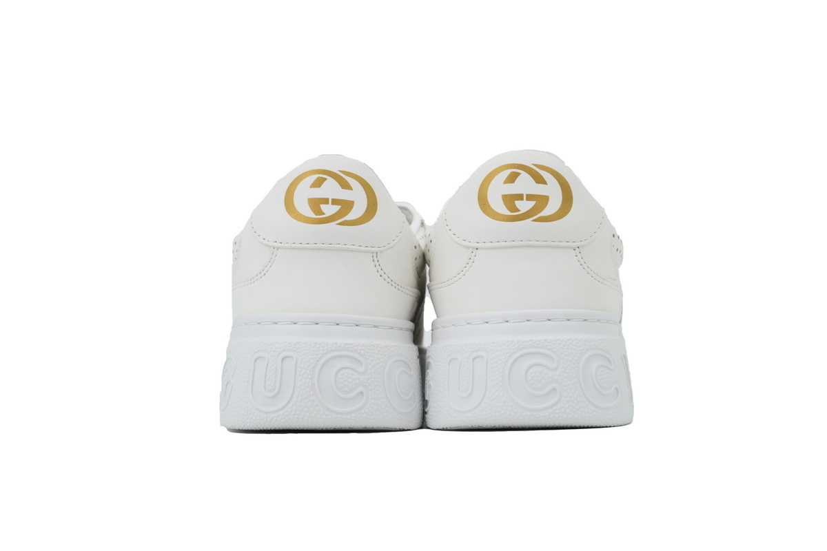 Gucci Chunky GG Multicolor Canvas White Sneaker 675840 UPC20 2866