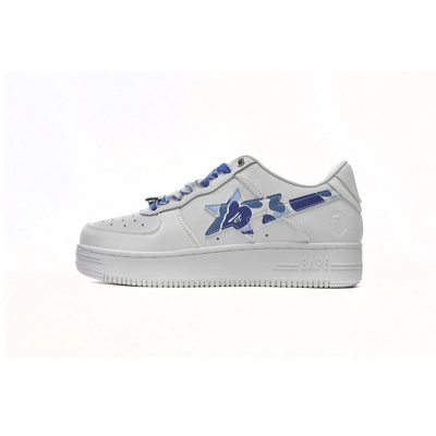 H20-191-045 A Bathing Ape Bape Sta Low White Blue Camouflage 01