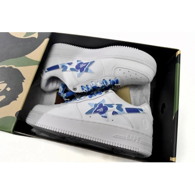 H20-191-045 A Bathing Ape Bape Sta Low White Blue Camouflage 02