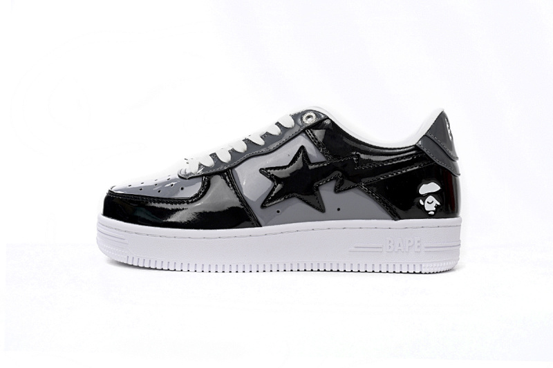  A Bathing Ape Bape Sta Low Negro Gris Baolan H20 191 046