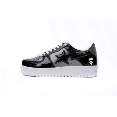  A Bathing Ape Bape Sta Low Negro Gris Baolan H20 191 046 01