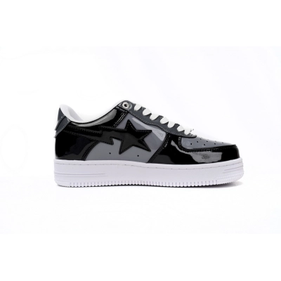  A Bathing Ape Bape Sta Low Negro Gris Baolan H20 191 046 02