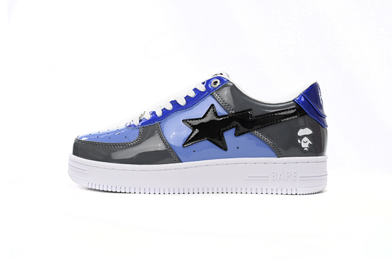  A Bathing Ape Bape Sta Low Lnk Azul con superficie espejada H20 191 046