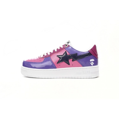 H20 191 046 A Bathing Ape Bape Sta Low Purple Mirror Surface 01