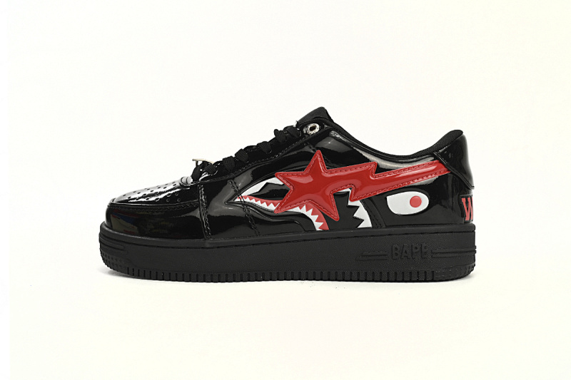  A Bathing Ape Bape Sta Low Black Shark H30 191 012