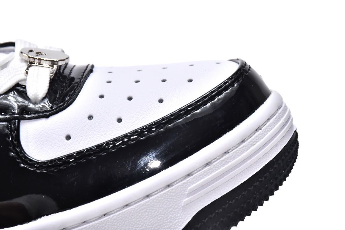 H70-191-001 A Bathing Ape Bape Sta Low Black White