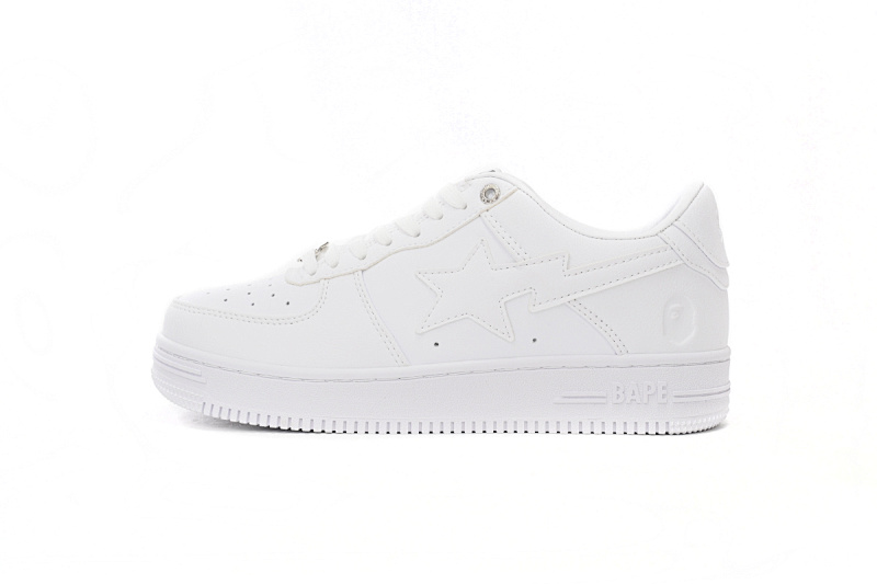H70-191-006 A Bathing Ape Bape Sta Low White