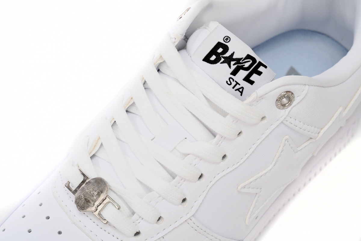 H70-191-006 A Bathing Ape Bape Sta Low White