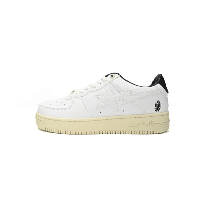H70-191-022 A Bathing Ape Bape Sta Low White And Black Rice 01