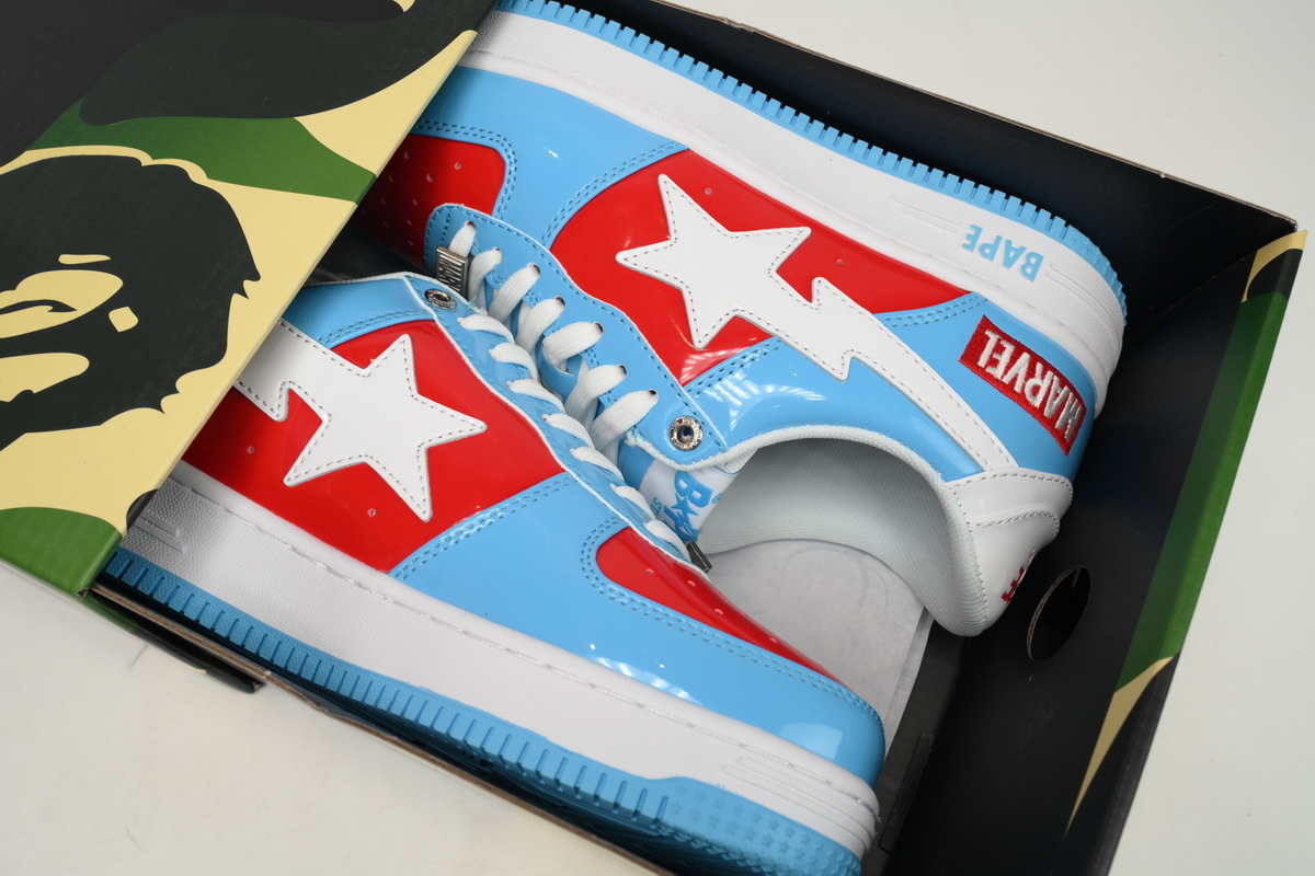  Bathing Ape Bape Sta Low Capitán América I73-291-903