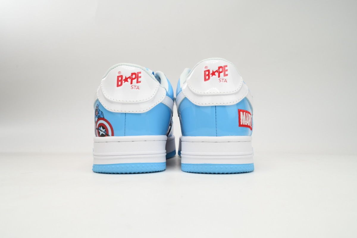  Bathing Ape Bape Sta Low Capitán América I73-291-903