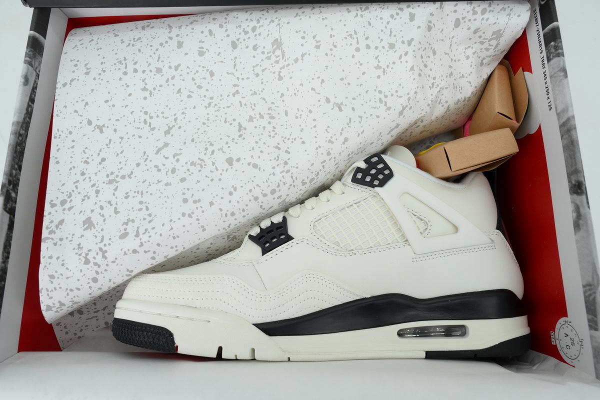  Air Jordan 4 Retro White Black And Red IM4002-100