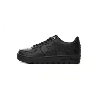 J30 -191- 013 A Bathing Ape Bape Sta Low Black 01