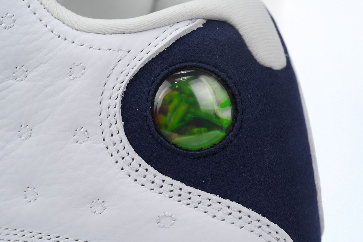 Air Jordan 13 Branco e azul escuro