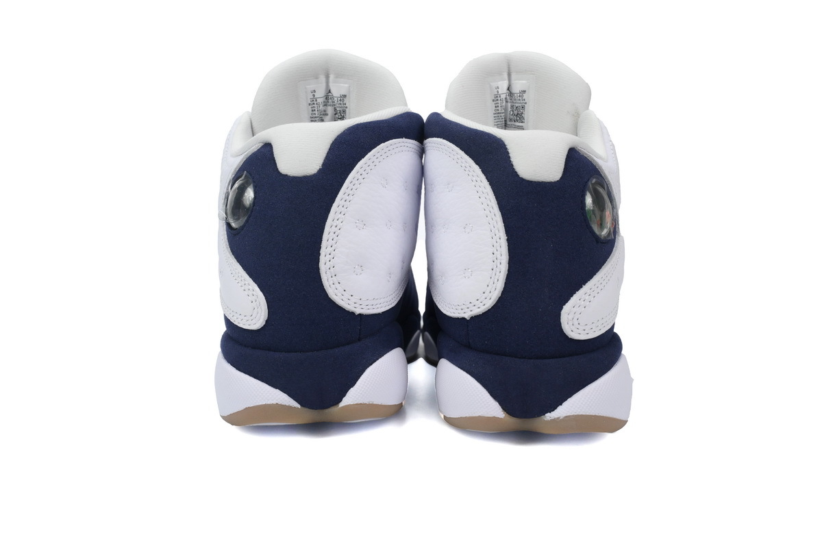 Air Jordan 13 Branco e azul escuro