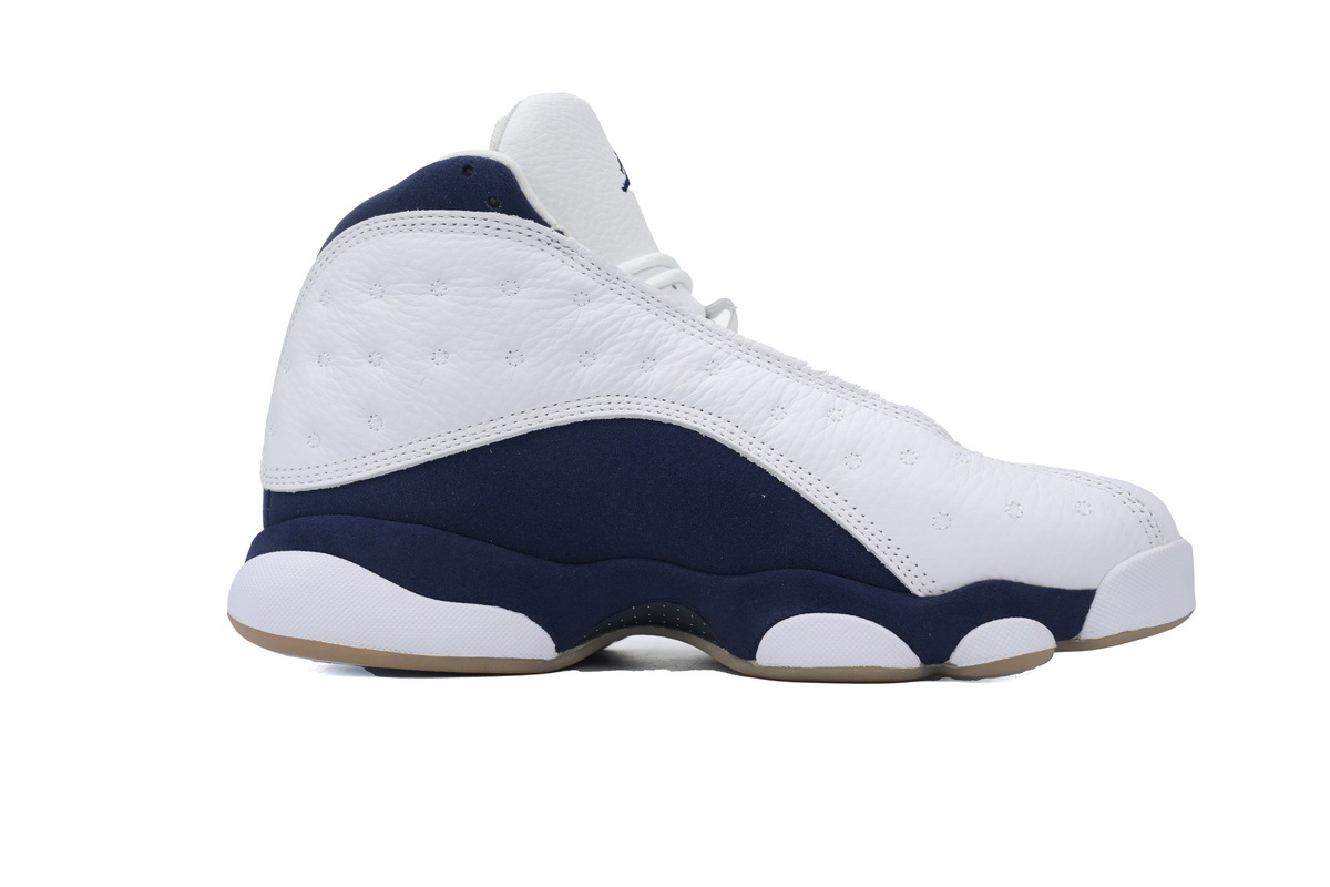 Air Jordan 13 Branco e azul escuro