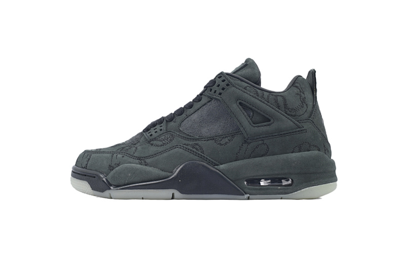 Air Jordan 4 KAWS Black Black Anthracite Suede 930155 001