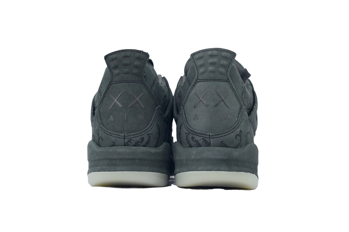 Air Jordan 4 KAWS Black Black Anthracite Suede 930155 001