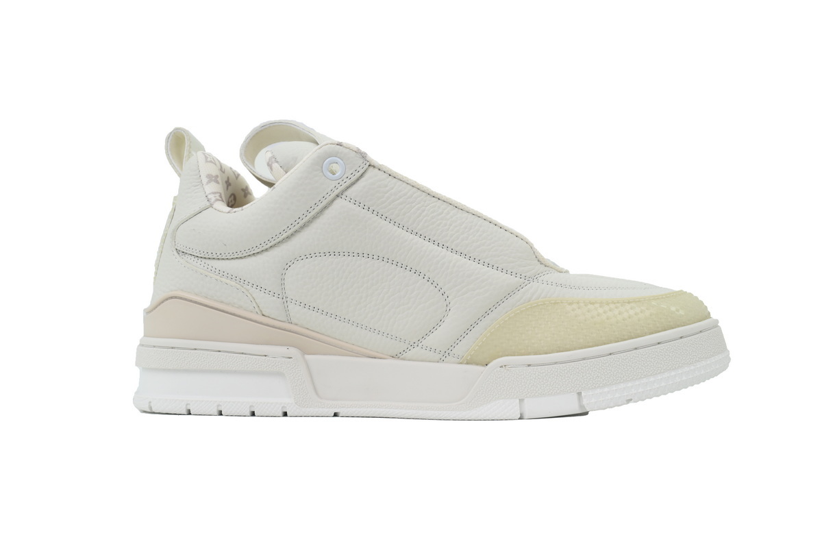 Louis Vuitton LV Trainer Apricot Cream Flower Sneakers