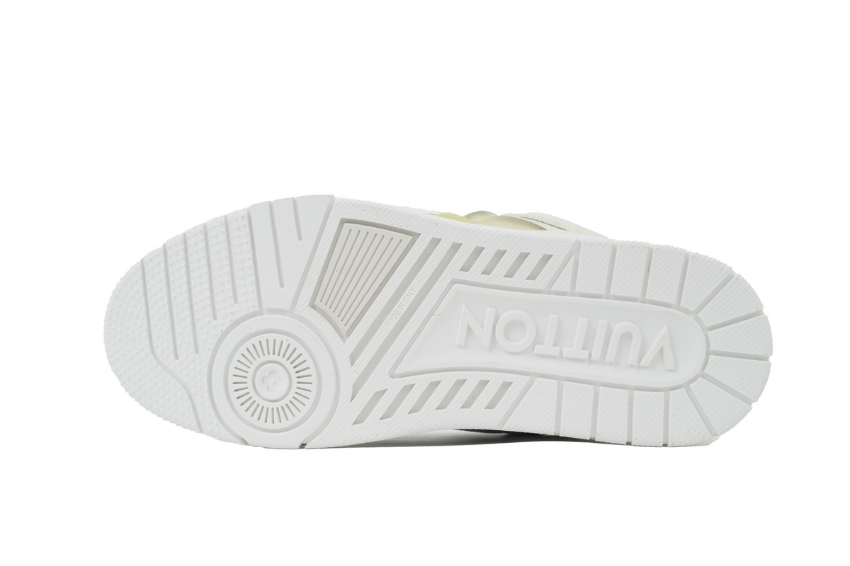 Louis Vuitton LV Trainer Apricot Cream Flower Sneakers