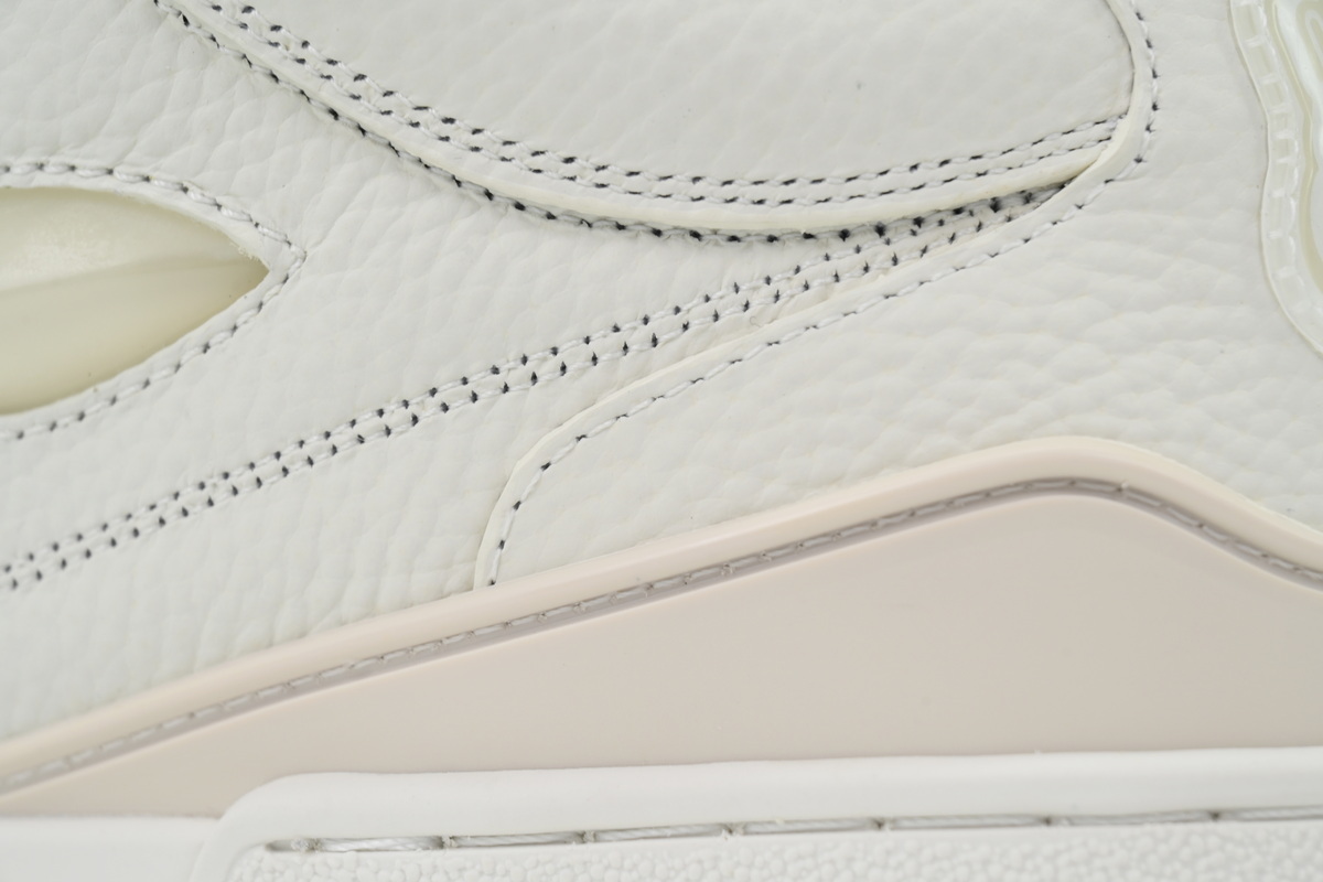 Louis Vuitton LV Trainer Apricot Cream Flower Sneakers