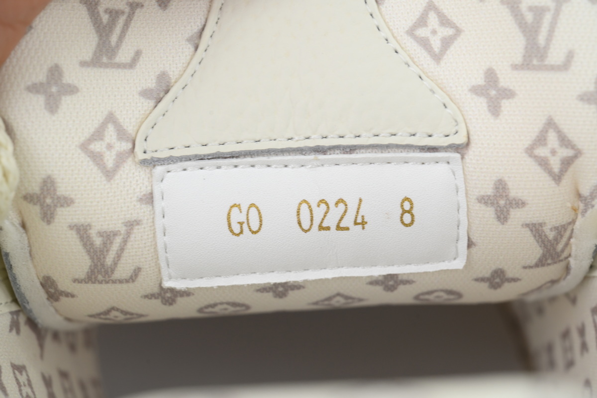 Louis Vuitton LV Trainer Apricot Cream Flower Sneakers