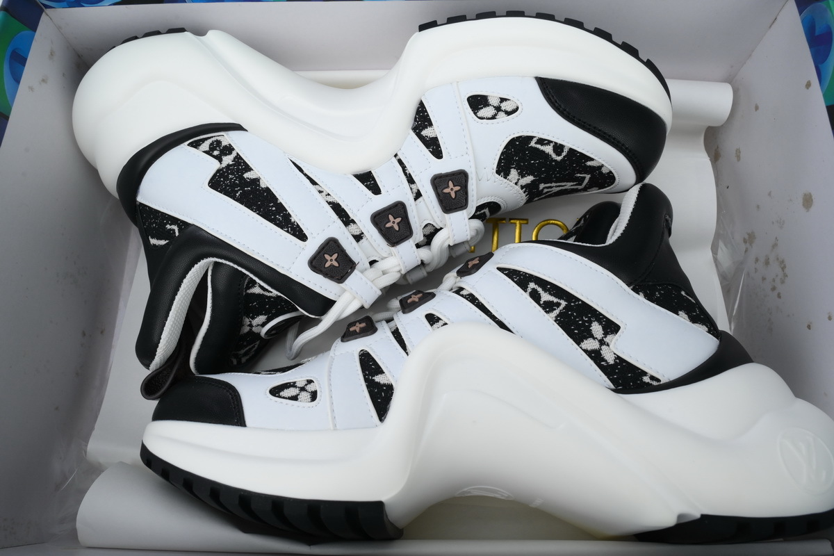 Louis Vuitton LV Archlight Black White Monogram Sneakers