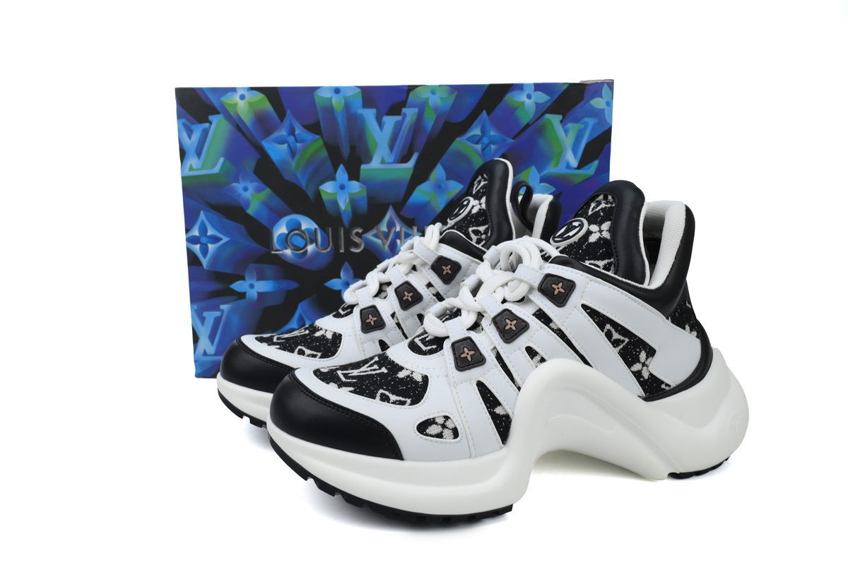 Louis Vuitton LV Archlight Black White Monogram Sneakers