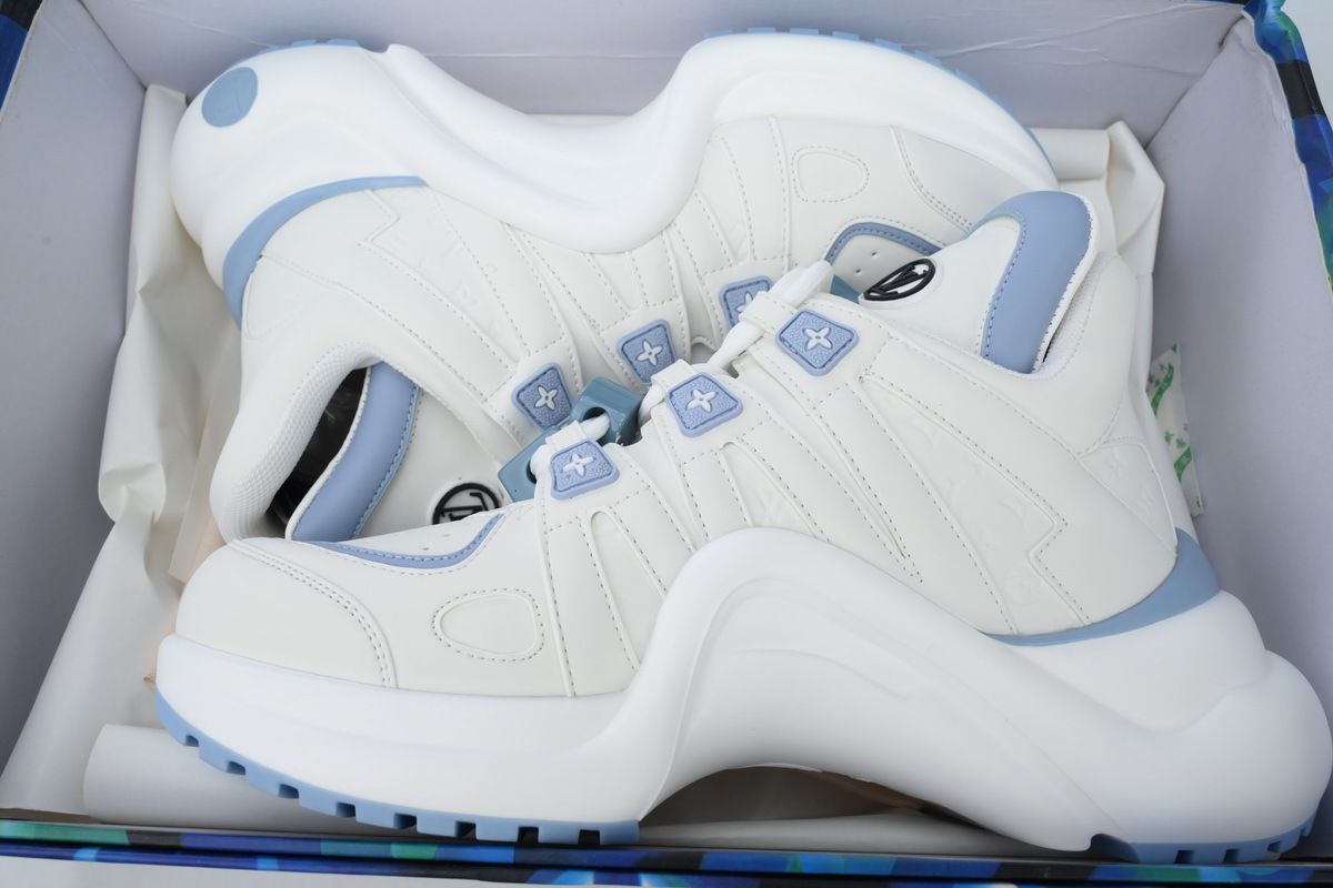 Louis Vuitton LV Archlight White Blue Leather Sneaker