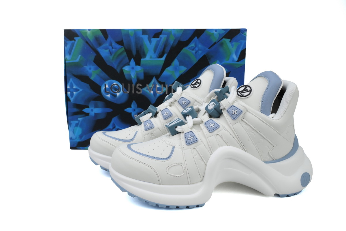 Louis Vuitton LV Archlight White Blue Leather Sneaker