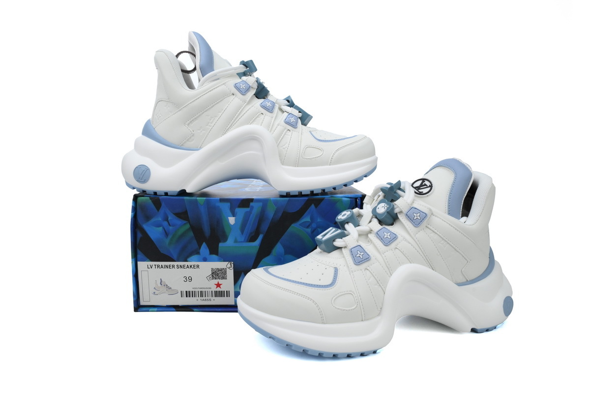 Louis Vuitton LV Archlight White Blue Leather Sneaker