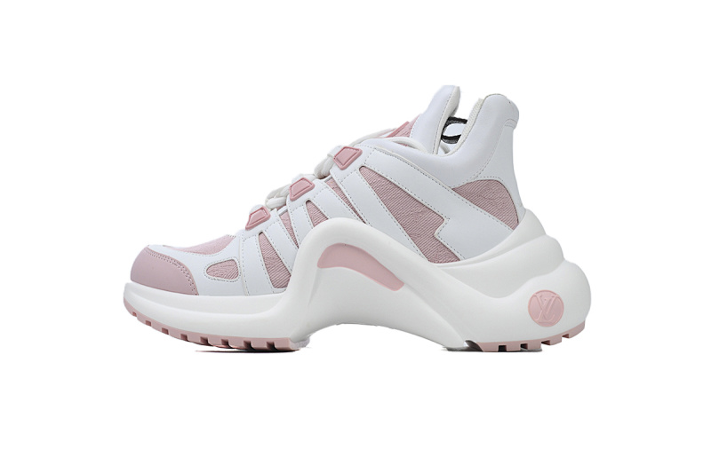 Louis Vuitton LV Archlight Pink White Mesh Leather Sneaker