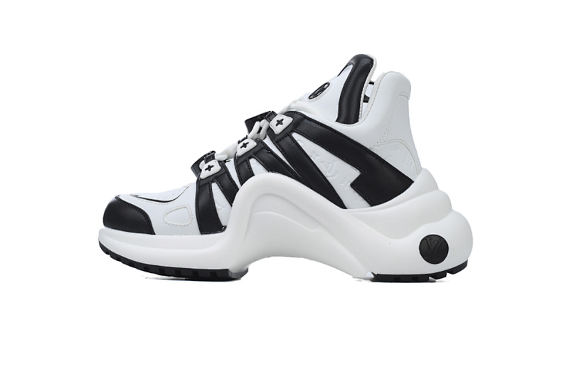Louis Vuitton LV Archlight White Black Charm Sneakers