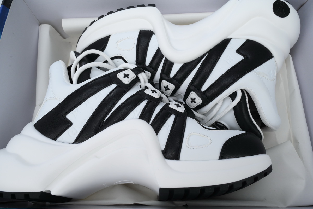 Louis Vuitton LV Archlight White Black Charm Sneakers