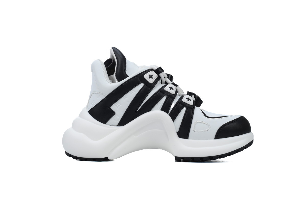 Louis Vuitton LV Archlight White Black Charm Sneakers