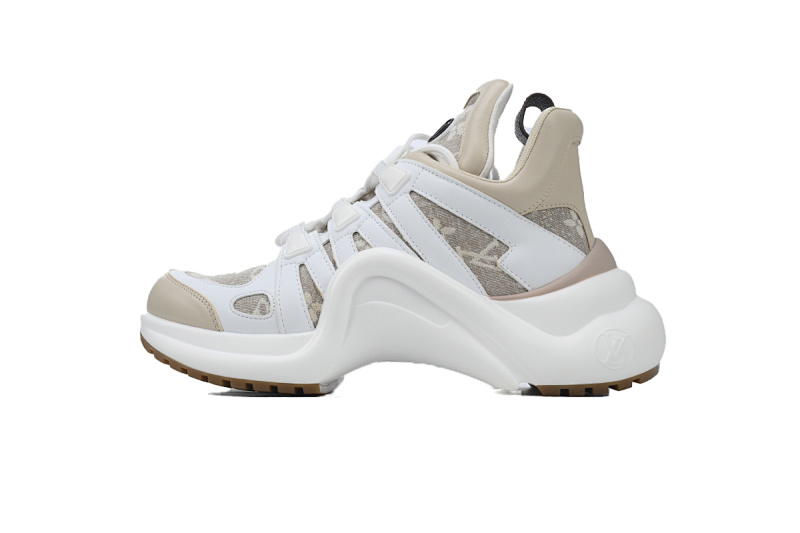 Louis Vuitton LV Archlight Beige White Monogram Sneakers