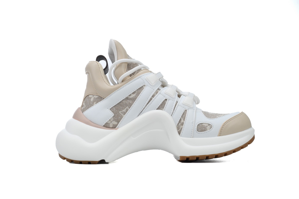 Louis Vuitton LV Archlight Beige White Monogram Sneakers
