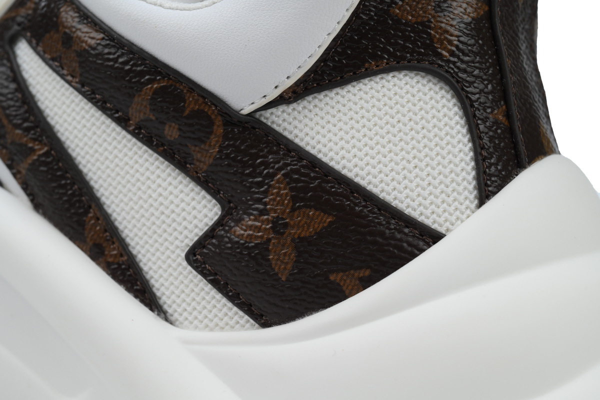 Louis Vuitton LV Archlight White Brown Monogram Sneakers